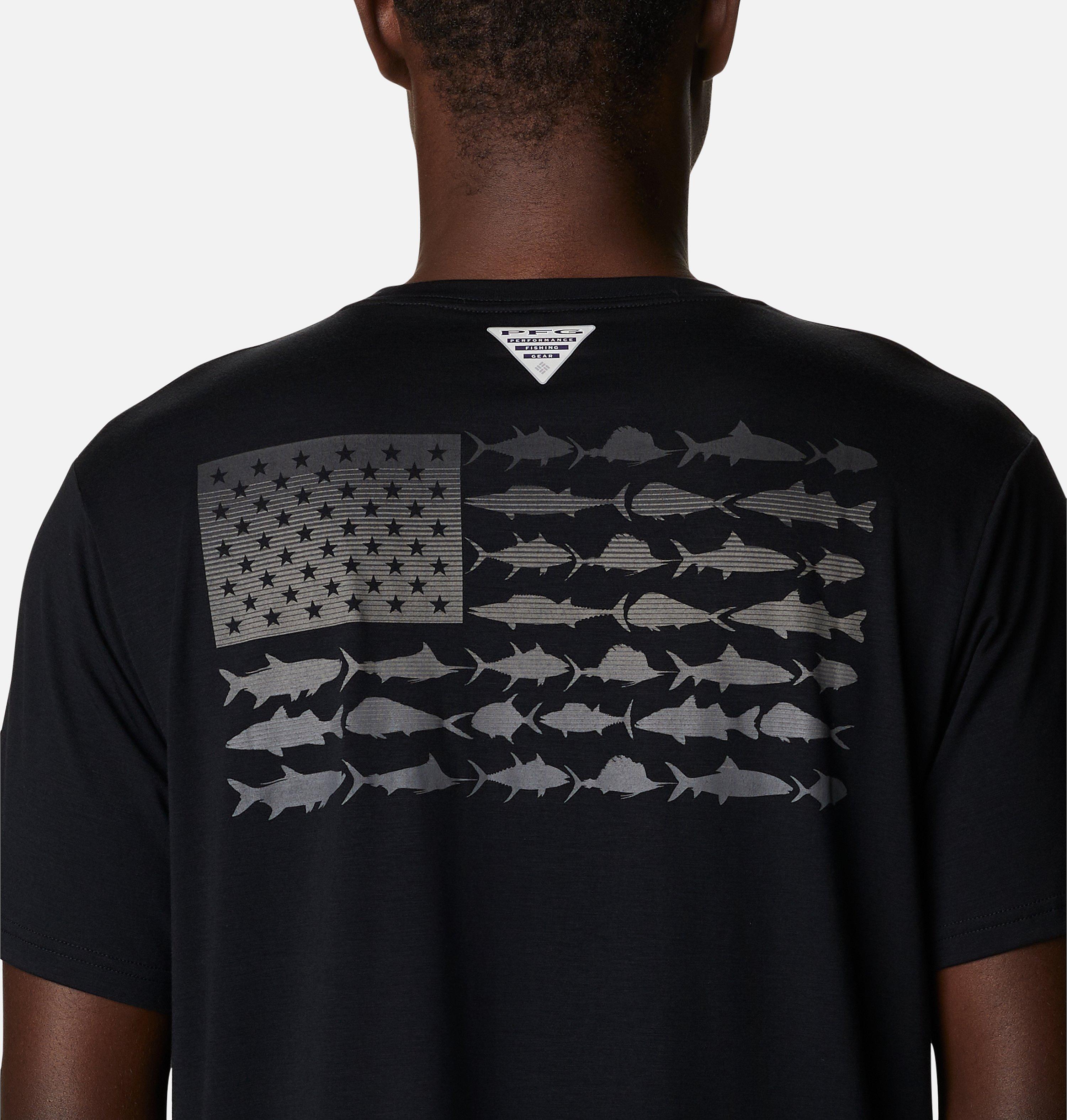 Men's PFG Fish Flag Tech Short Sleeve Shirt 5