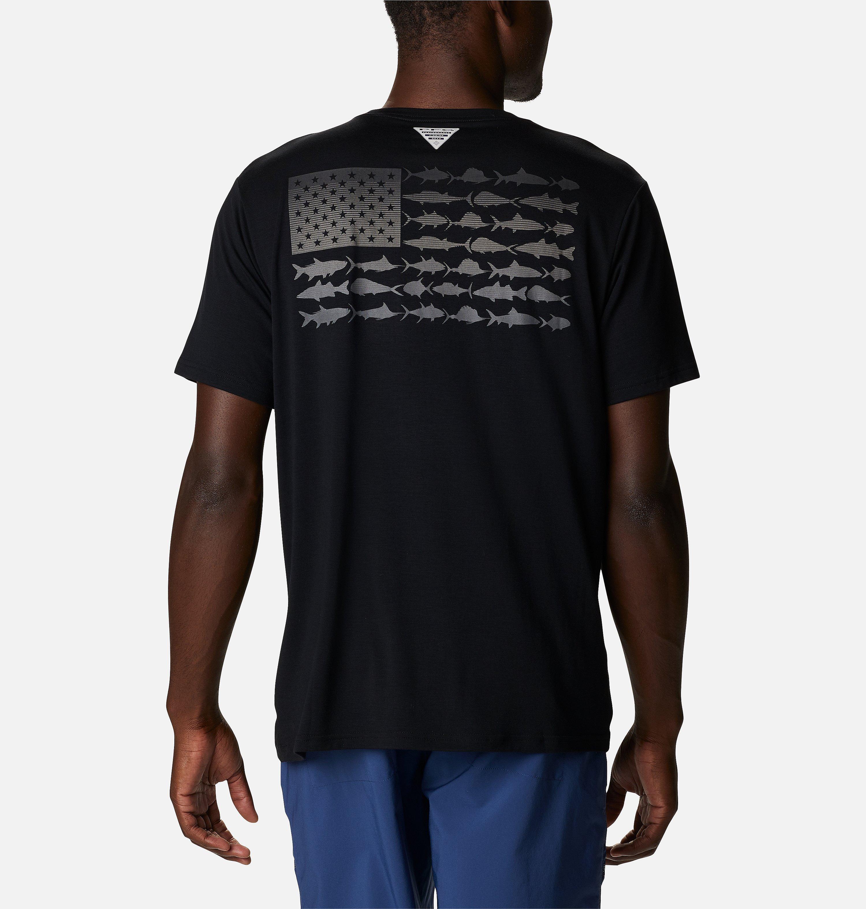 Men's PFG Fish Flag Tech Short Sleeve Shirt 1