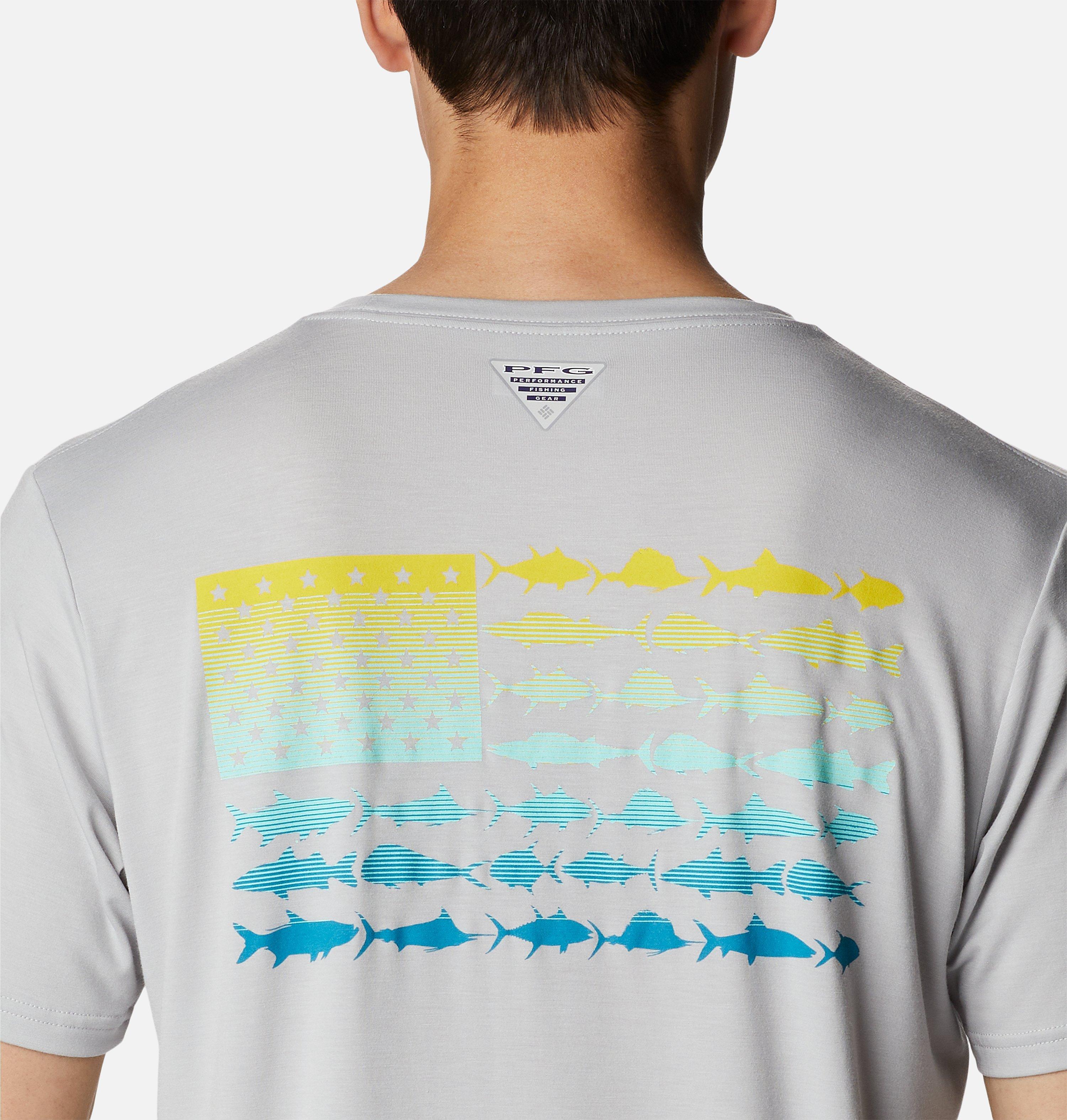 Men's PFG Fish Flag Tech Short Sleeve Shirt 5