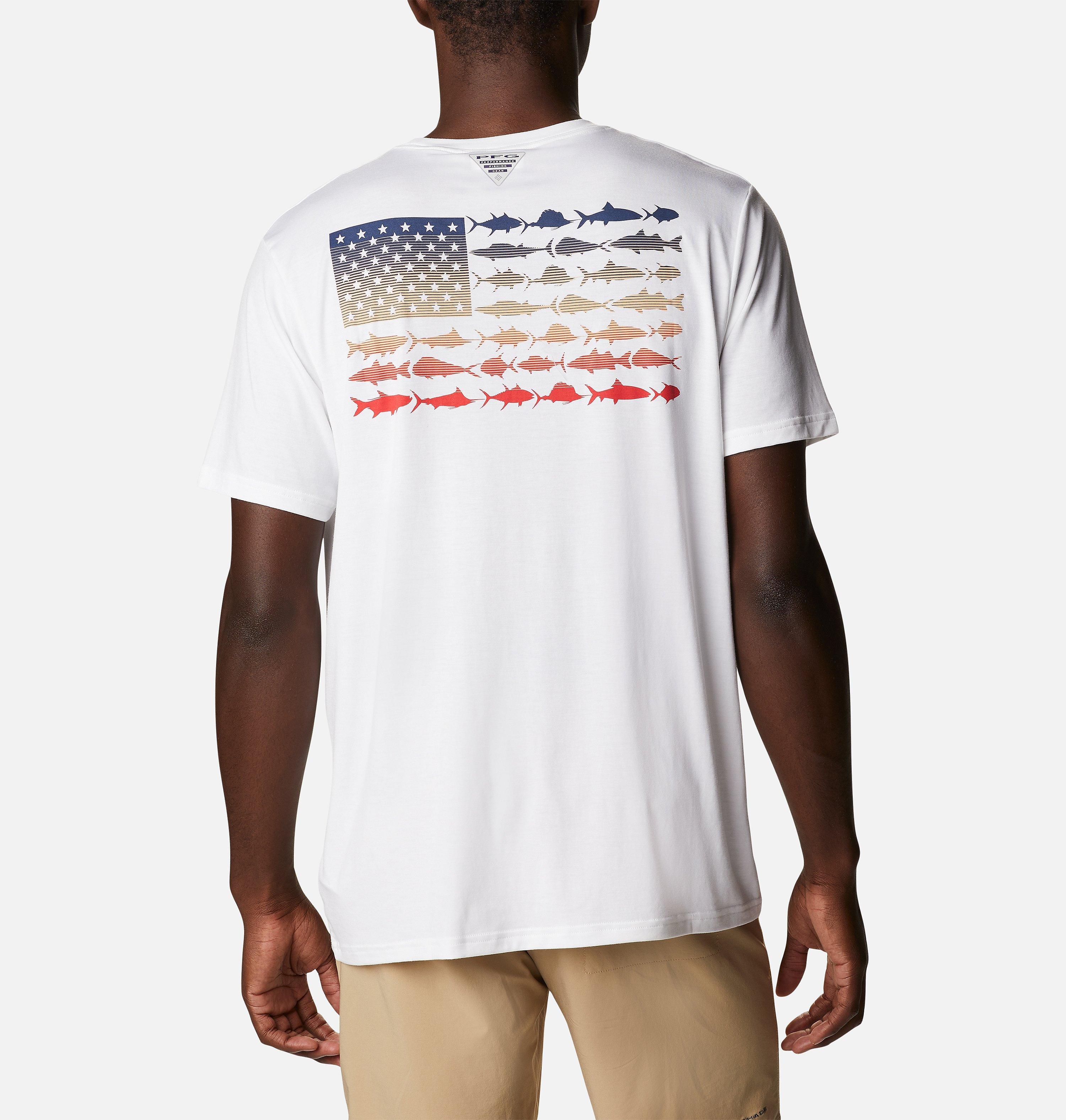 Men's PFG Fish Flag Tech Short Sleeve Shirt 1