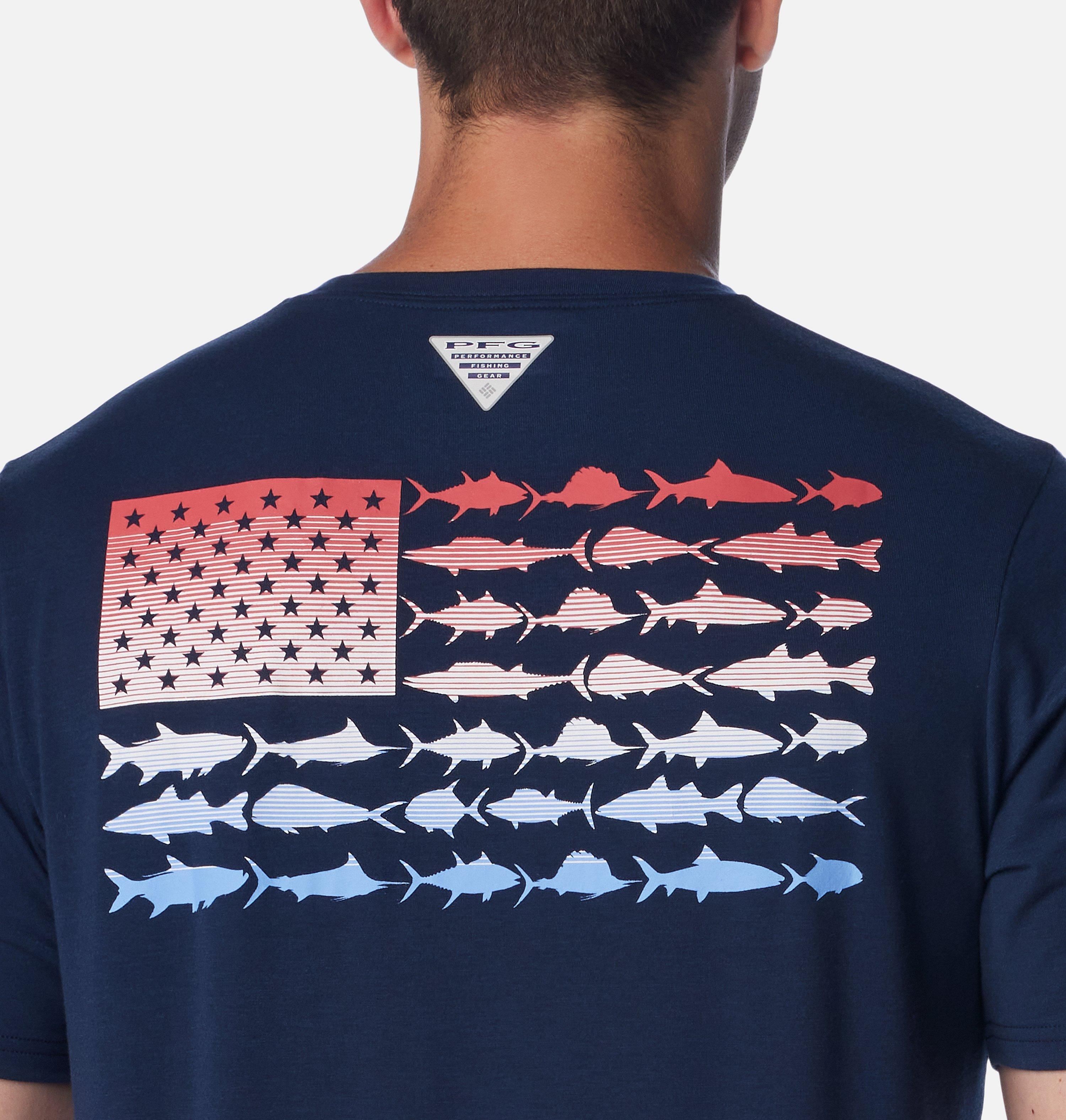 Men's PFG Fish Flag Tech Short Sleeve Shirt 5