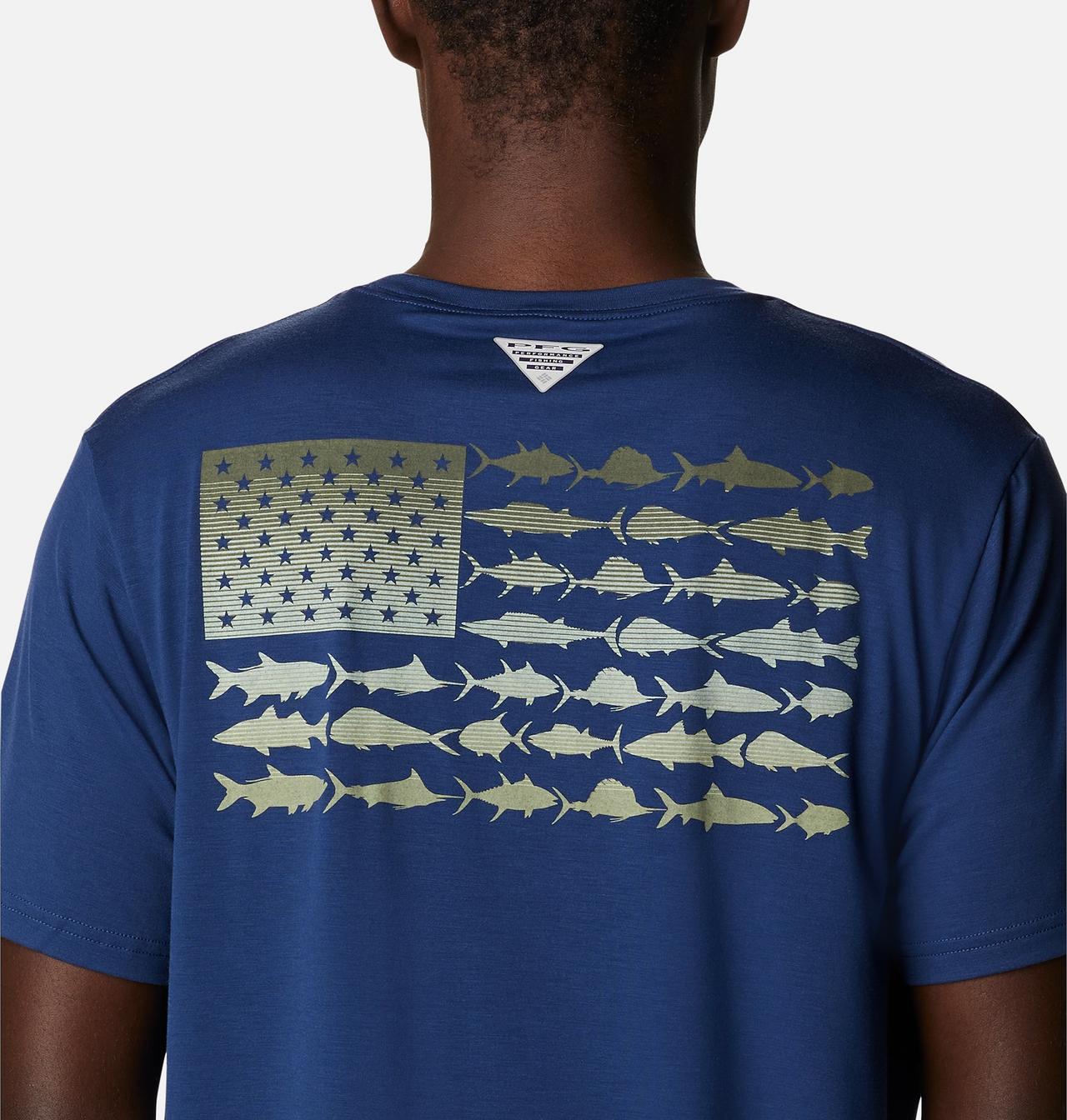 Men's PFG™ Fish Flag Tech Short Sleeve Shirt 5