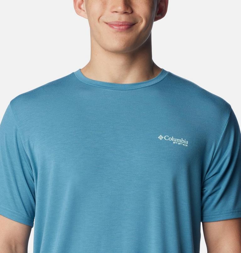 PFG Triangle Fill Tech Tee SS | 430 | M, Color: Canyon Blue, Elements Graphic, image 4