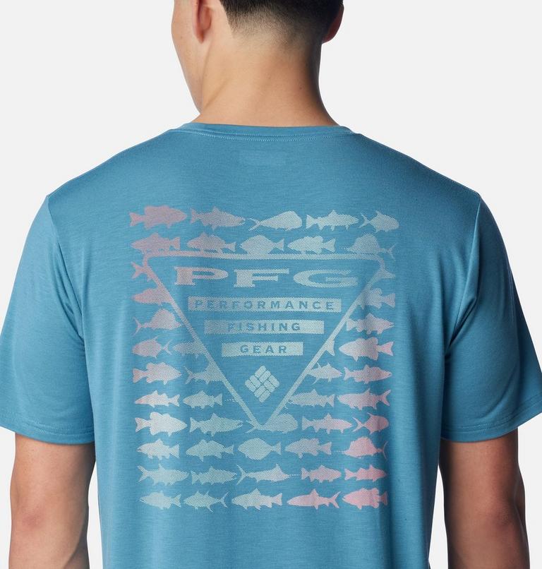 PFG Triangle Fill Tech Tee SS | 430 | M, Color: Canyon Blue, Elements Graphic, image 5
