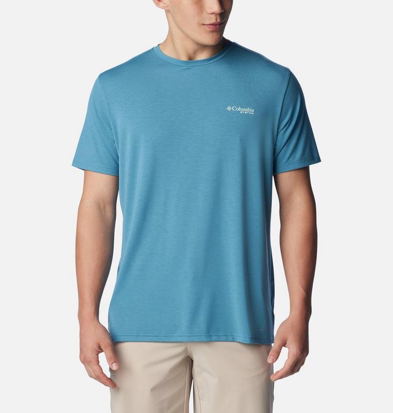PFG Triangle Fill Tech Tee SS | 430 | M, Color: Canyon Blue, Elements Graphic, image 2