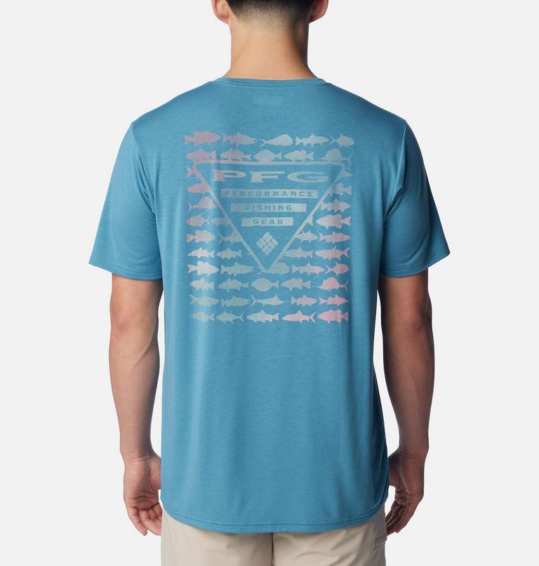 PFG Triangle Fill Tech Tee SS | 430 | M, Color: Canyon Blue, Elements Graphic, image 1