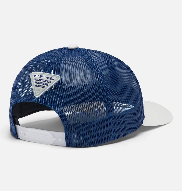 PFG Patch Mesh Snap Back - High | 101 | O/S, Color: White, Carbon, Marlin Patch, image 2