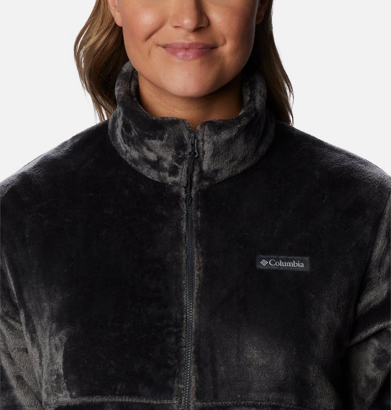 Women’s Fireside Cropped Sherpa Fleece Jacket, Color: Shark, image 4