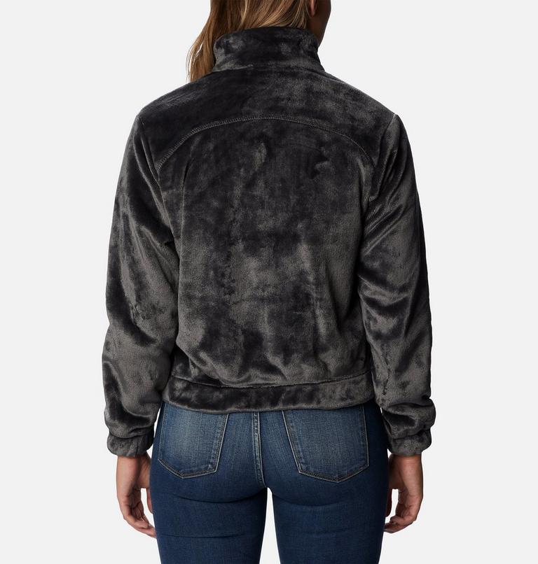 Women’s Fireside Cropped Sherpa Fleece Jacket, Color: Shark, image 2