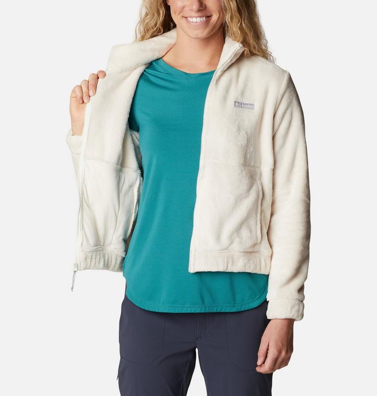Women&rsquo;s Fireside Cropped Sherpa Fleece Jacket, Color: Chalk, image 5