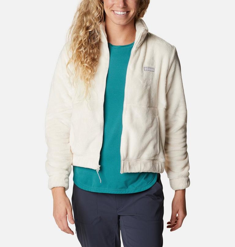 Women&rsquo;s Fireside Cropped Sherpa Fleece Jacket, Color: Chalk, image 6