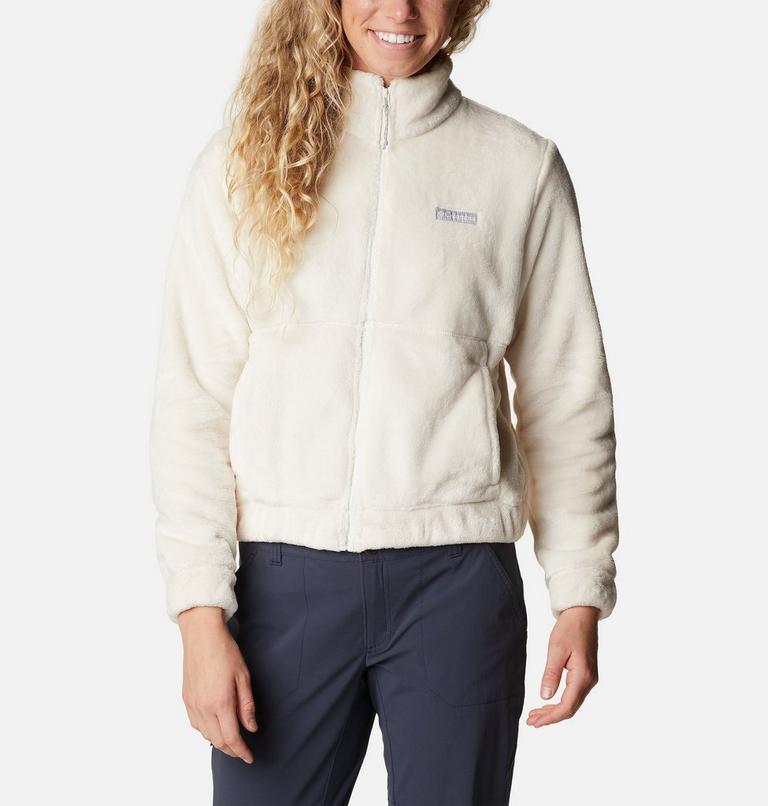 Women&rsquo;s Fireside Cropped Sherpa Fleece Jacket, Color: Chalk, image 1