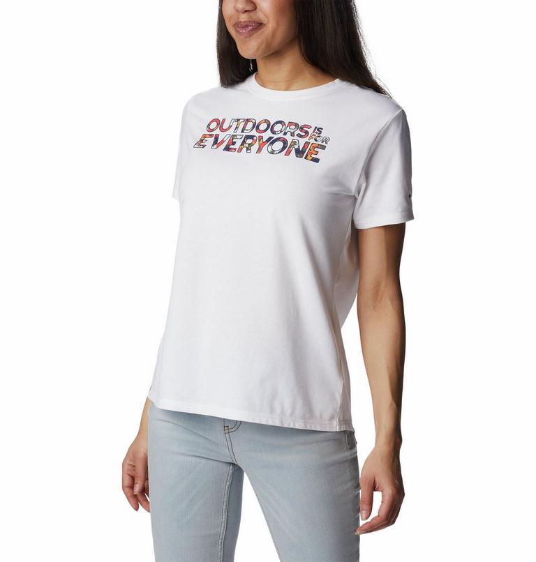 Women’s Sun Trek II Technical Graphic T-Shirt, Color: White, Be Outdoors, image 5