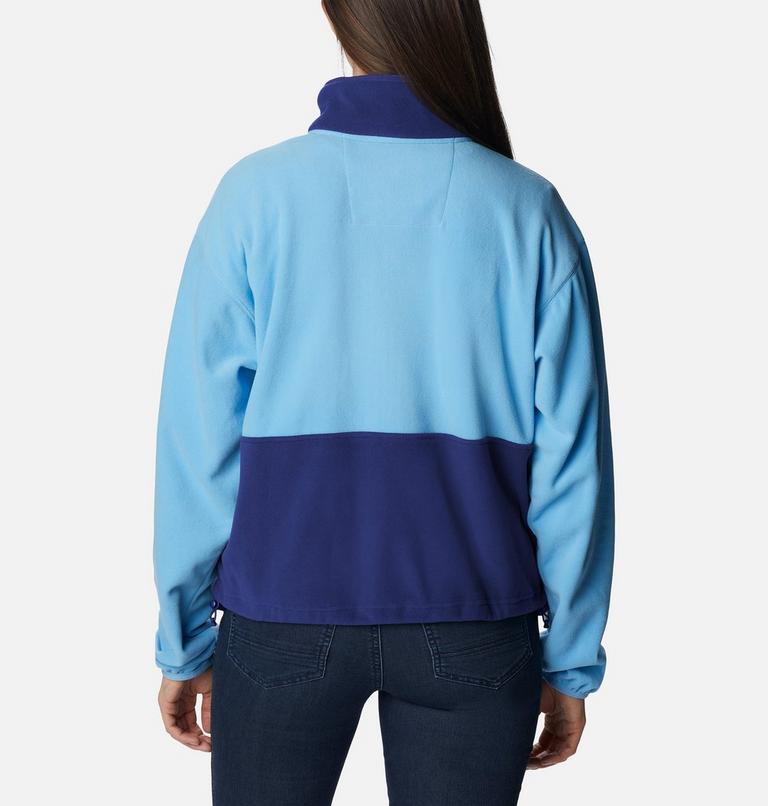 Women&rsquo;s Back Bowl Casual Fleece Jacket, Color: Vista Blue, Dark Sapphire, image 2