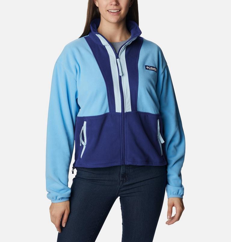 Women&rsquo;s Back Bowl Casual Fleece Jacket, Color: Vista Blue, Dark Sapphire, image 1
