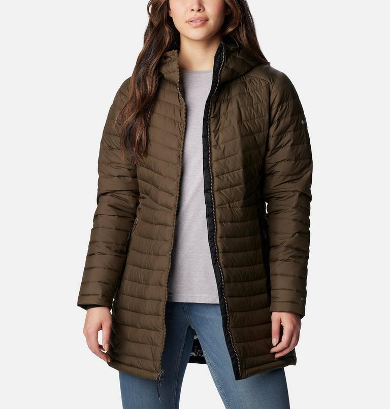 Women's Slope Edge Mid Insulated Jacket, Color: Olive Green, image 8