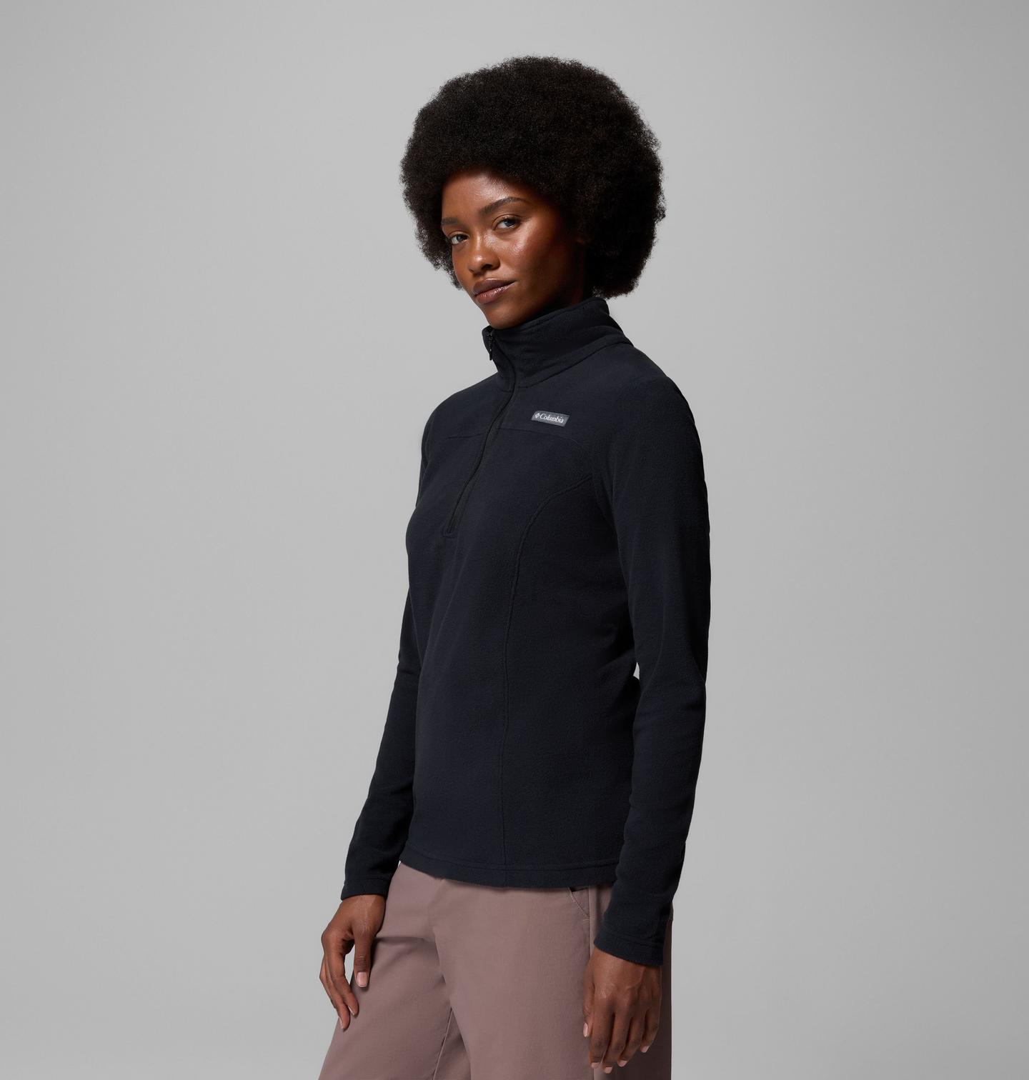 Женский свитер Columbia Lake Aloha Half Zip Fleece Pullover, цвет: Чёрный — фото 2