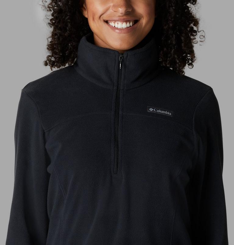 Women's Lake Aloha Half Zip Fleece, Color: Black, image 4