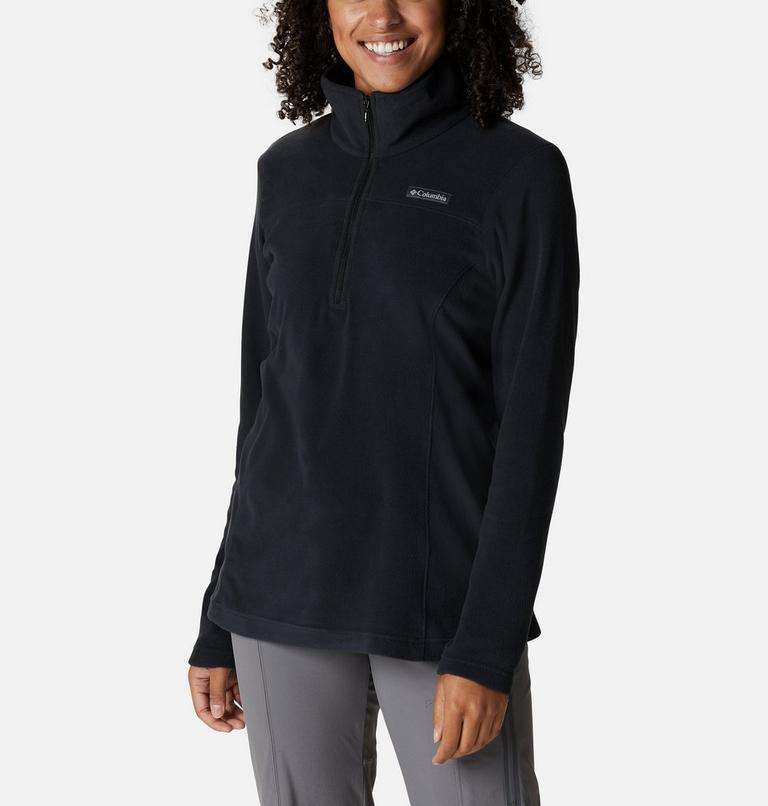 Women's Lake Aloha Half Zip Fleece, Color: Black, image 5