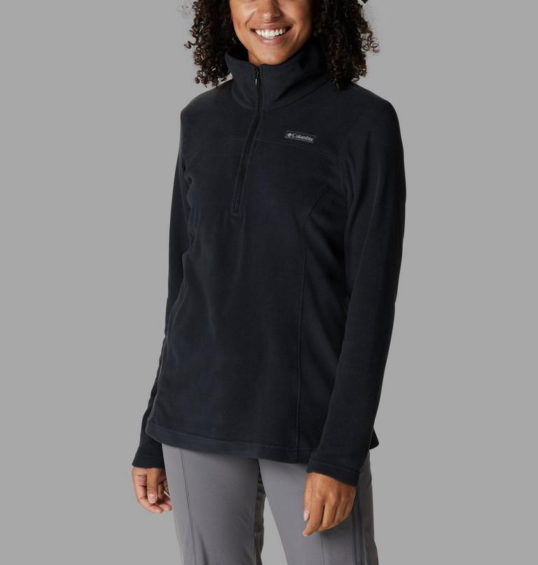 Women's Lake Aloha Half Zip Fleece, Color: Black, image 5