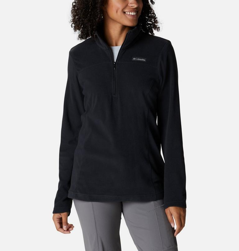 Women's Lake Aloha Half Zip Fleece, Color: Black, image 1