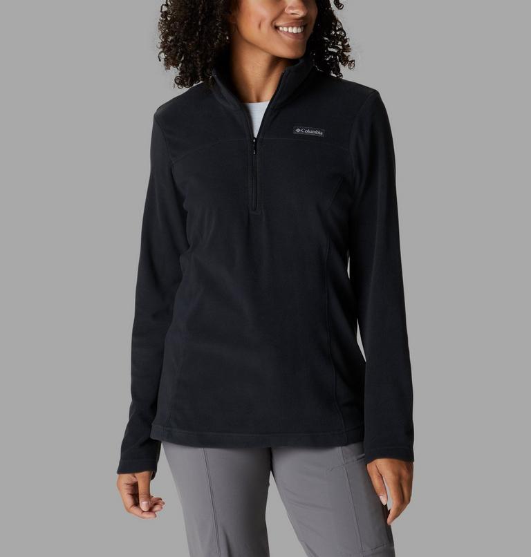 Women's Lake Aloha Half Zip Fleece, Color: Black, image 1