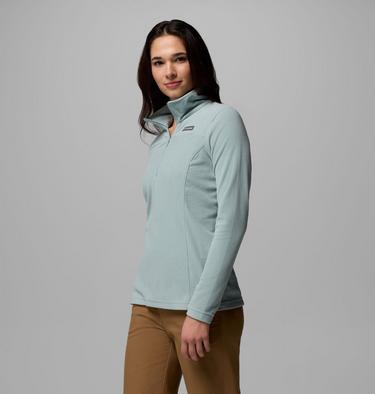 Women's Lake Aloha Half Zip Fleece, Color: Crushed Blue, image 8