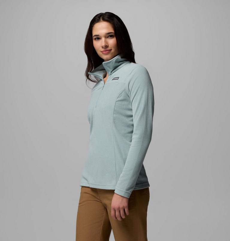 Women's Lake Aloha Half Zip Fleece, Color: Crushed Blue, image 4
