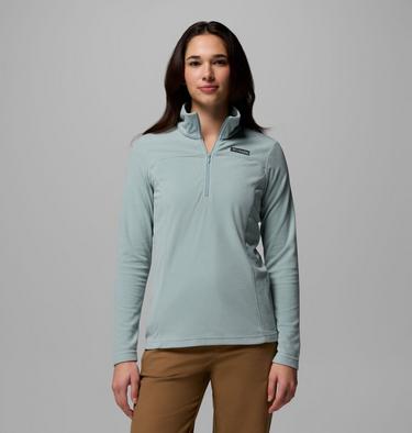 Women's Lake Aloha Half Zip Fleece, Color: Crushed Blue, image 5