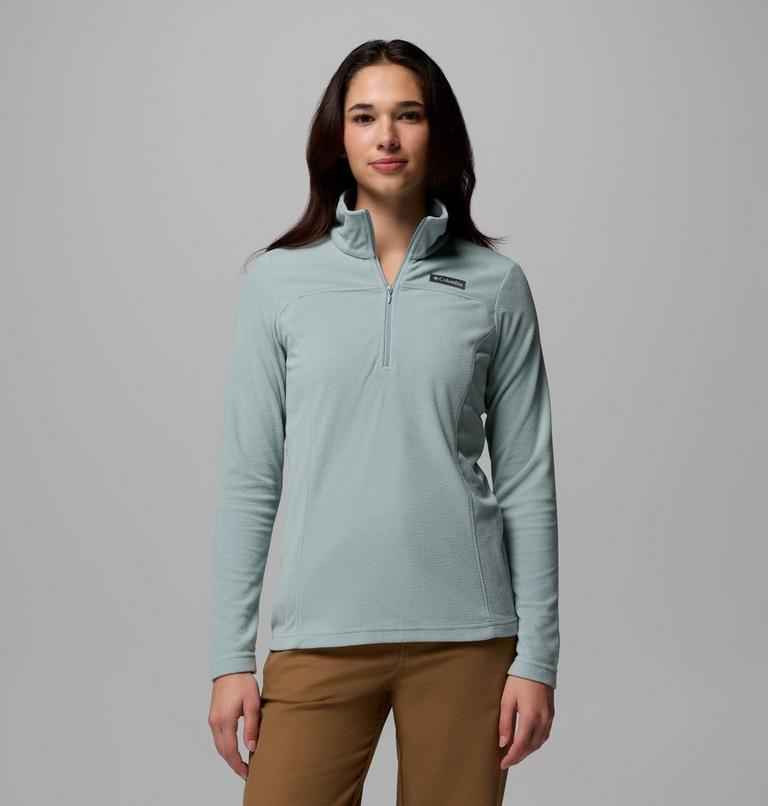 Women's Lake Aloha Half Zip Fleece, Color: Crushed Blue, image 1