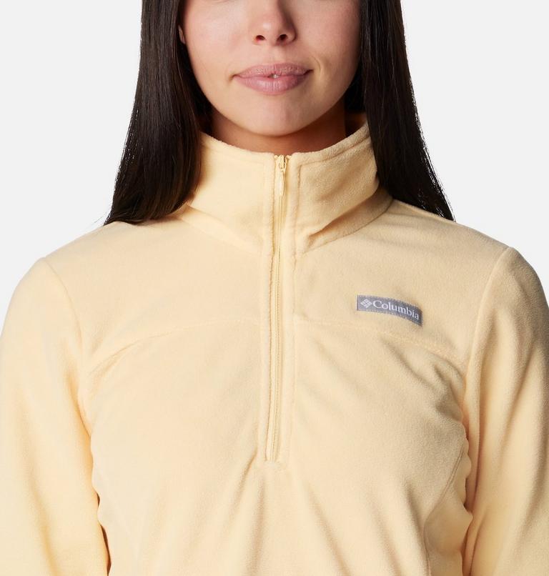 Women's Lake Aloha Half Zip Fleece, Color: Sunkissed, image 4
