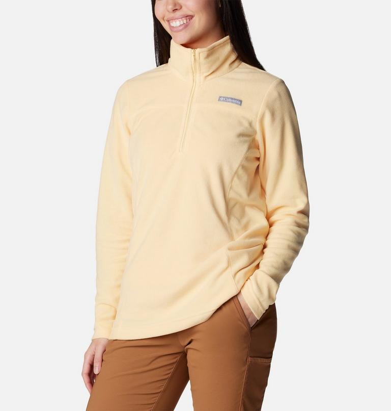 Women's Lake Aloha Half Zip Fleece, Color: Sunkissed, image 5