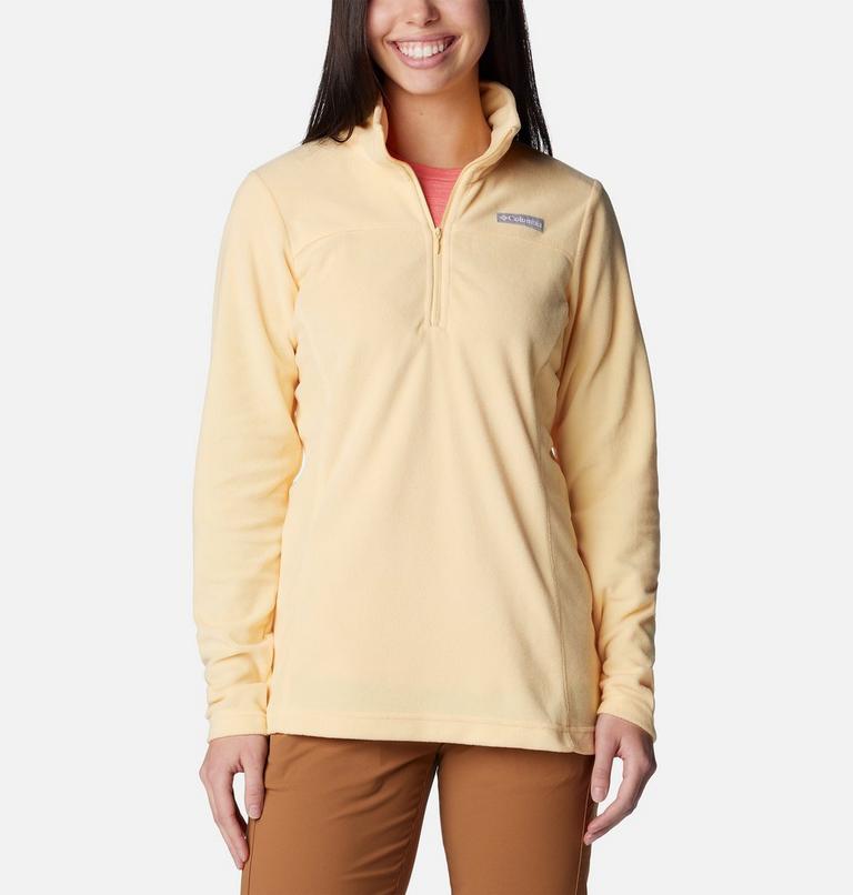 Women's Lake Aloha Half Zip Fleece, Color: Sunkissed, image 1