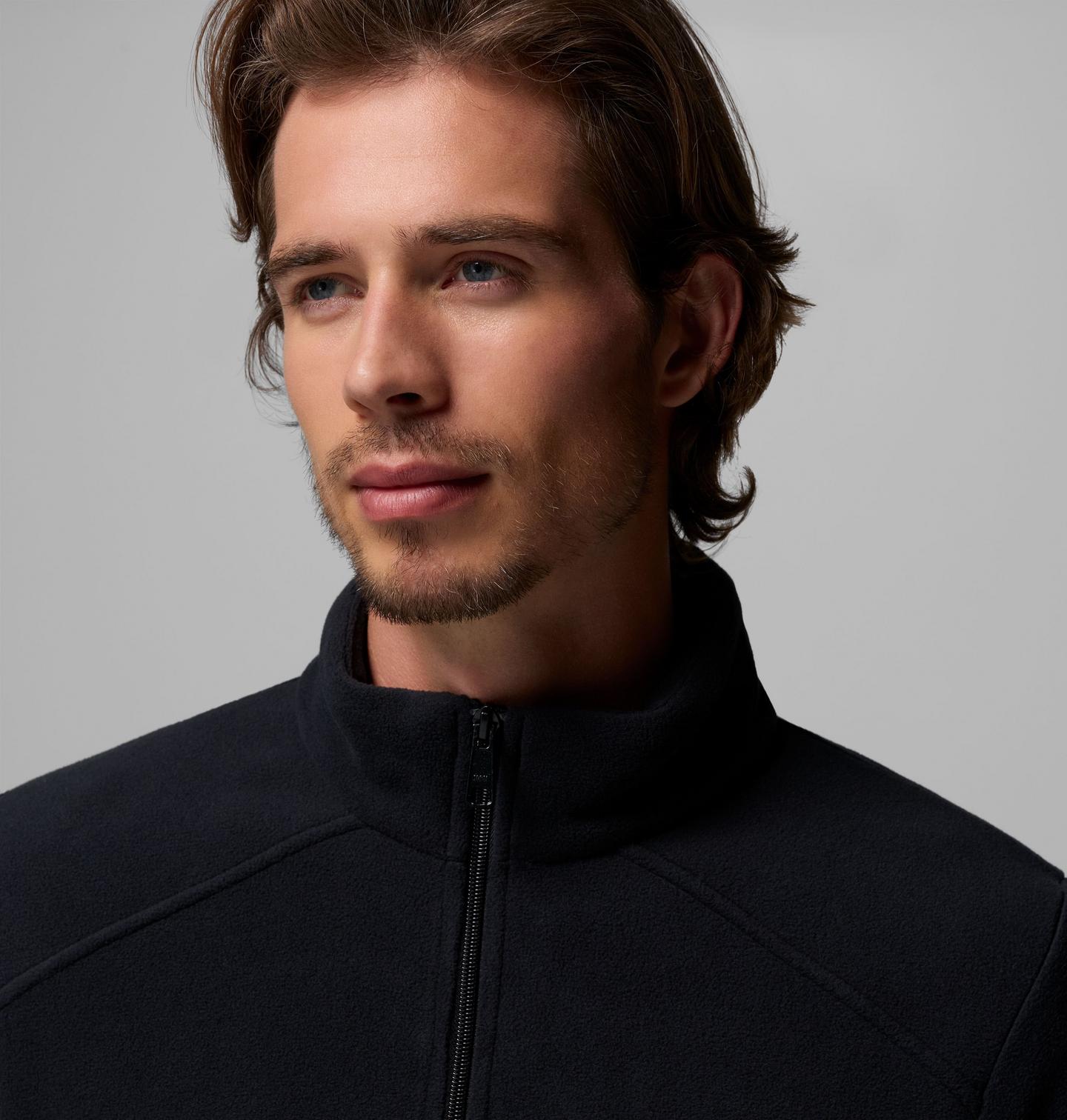 Мужская куртка Columbia Castle Dale Full Zip Fleece, цвет: Чёрный — фото 4