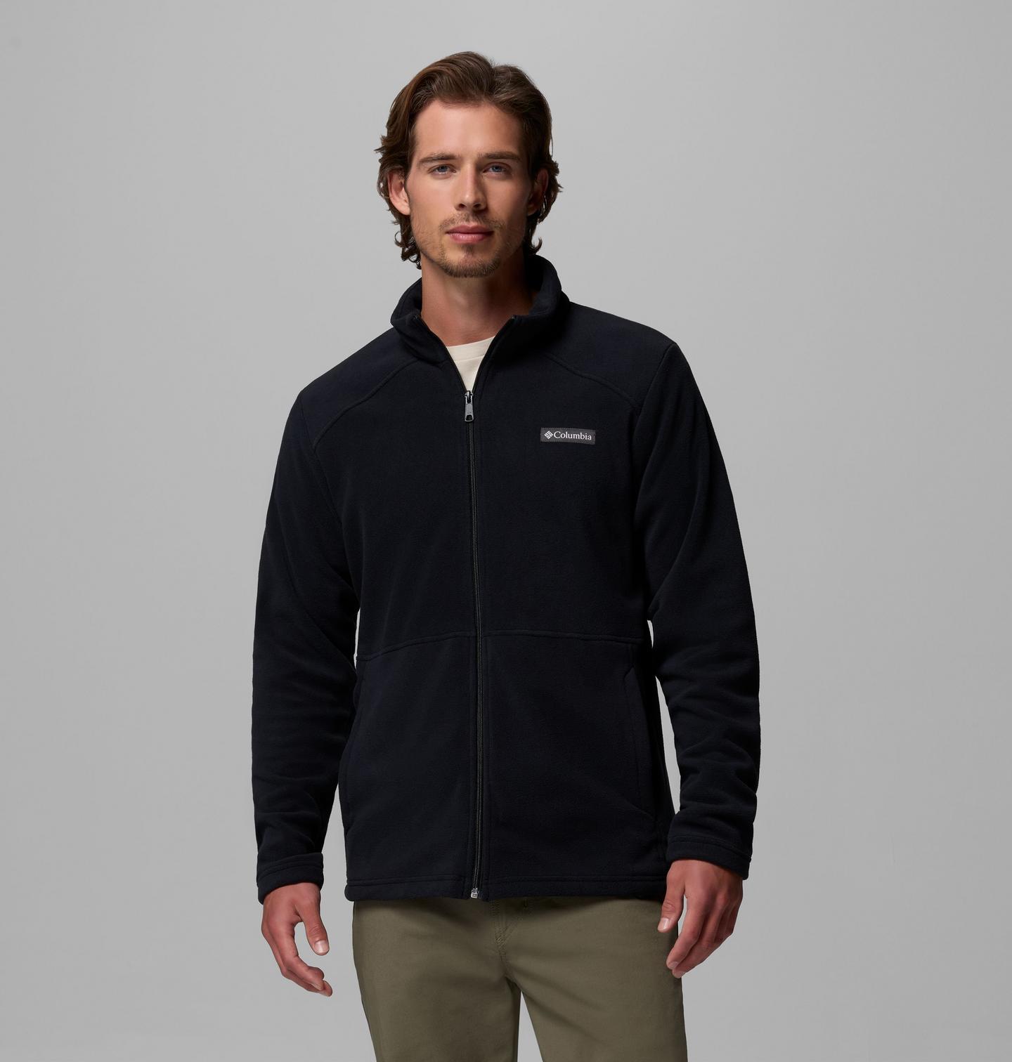 Мужская куртка Columbia Castle Dale Full Zip Fleece, цвет: Чёрный — фото 1