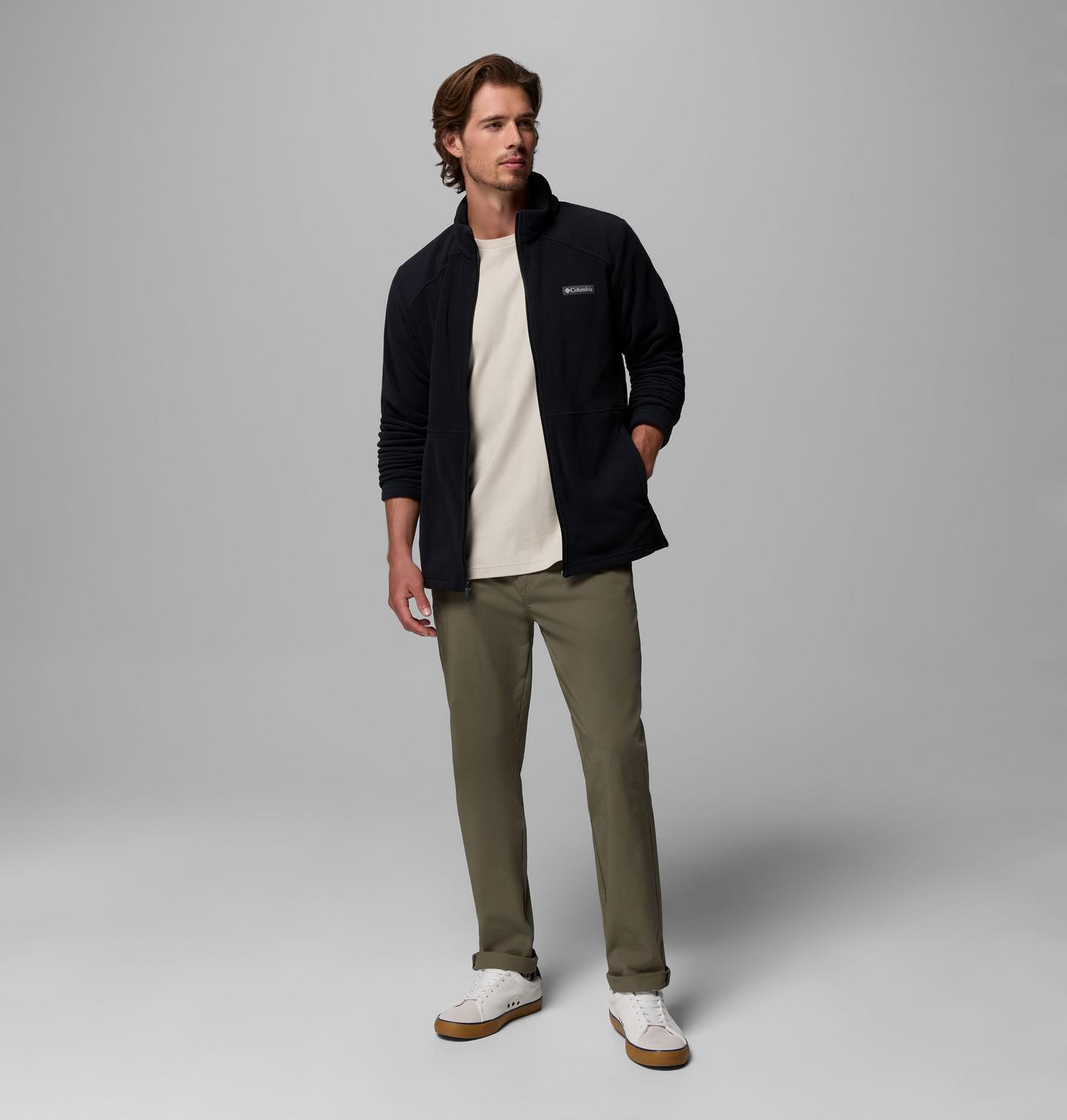 Мужская куртка Columbia Castle Dale Full Zip Fleece, цвет: Чёрный — фото 2