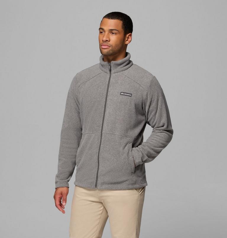 Men's Castle Dale Fleece Jacket, Color: Charcoal Heather, image 4