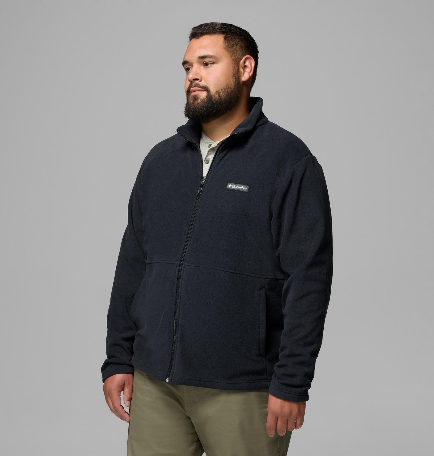Мужская куртка Columbia Castle Dale Full Zip Fleece Jacket - Big, цвет: Чёрный — фото 4