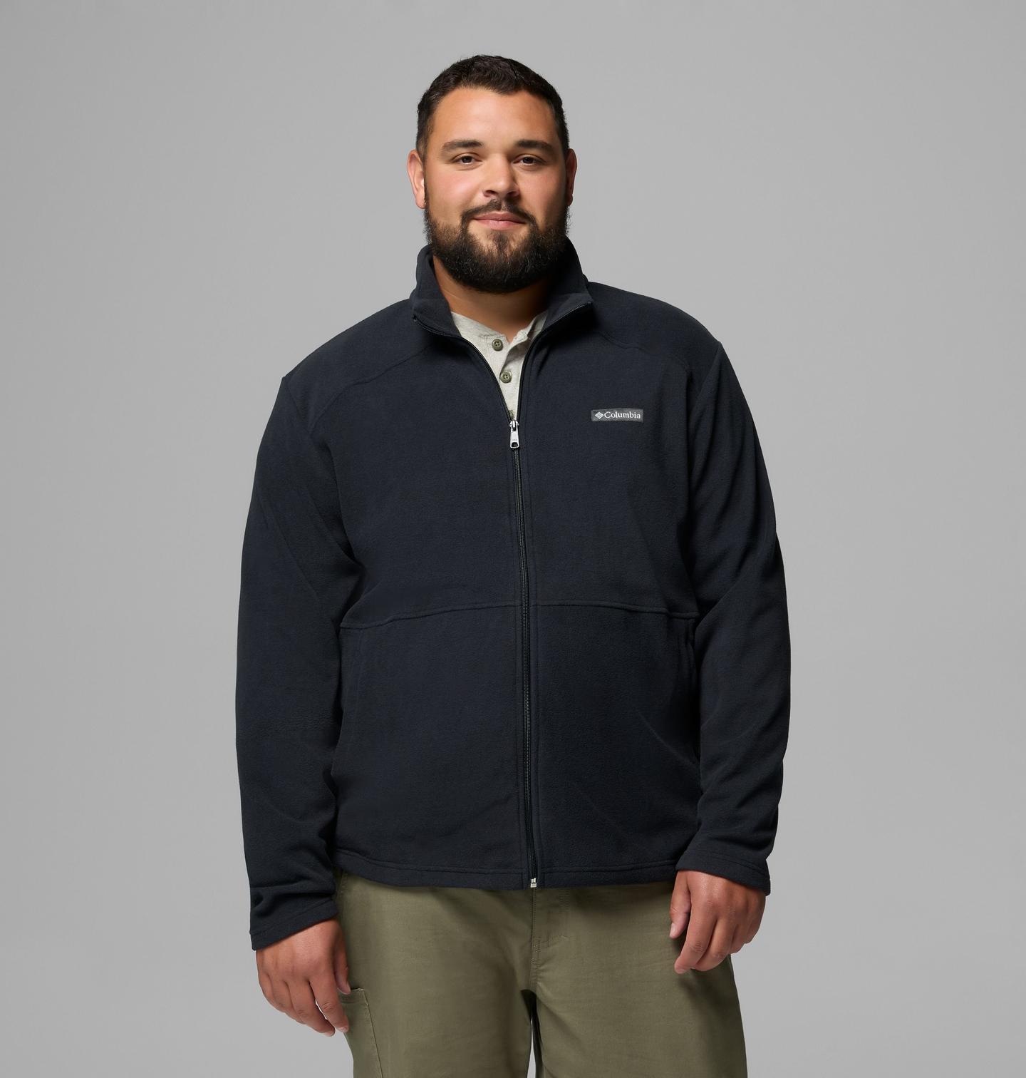 Мужская куртка Columbia Castle Dale Full Zip Fleece Jacket - Big, цвет: Чёрный — фото 1