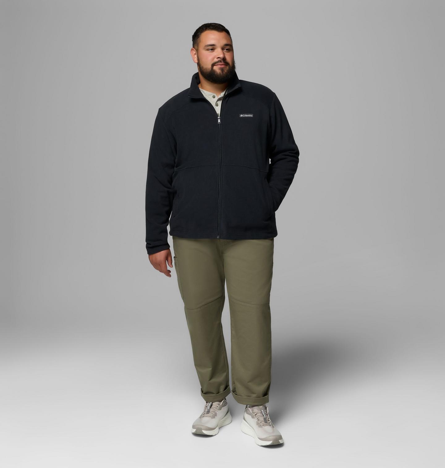 Мужская куртка Columbia Castle Dale Full Zip Fleece Jacket - Big, цвет: Чёрный — фото 2