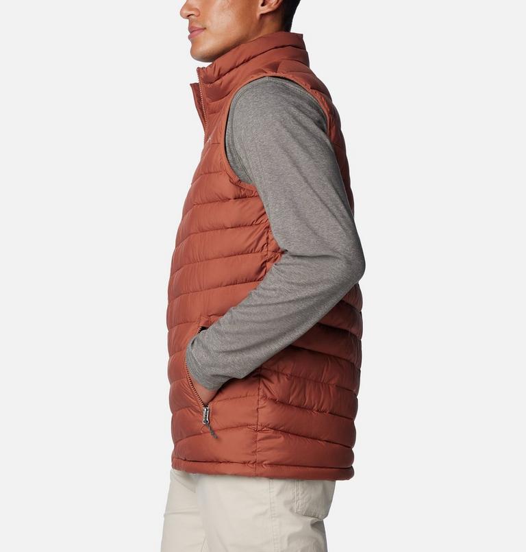 Men's Slope Edge Insulated Vest, Color: Auburn, image 3