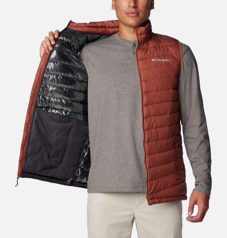 Men's Slope Edge Insulated Vest, Color: Auburn, image 5