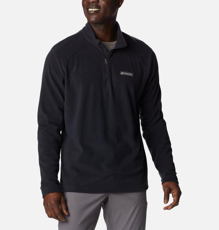 Men's Lake Aloha Half Zip Fleece, Color: Black, image 1