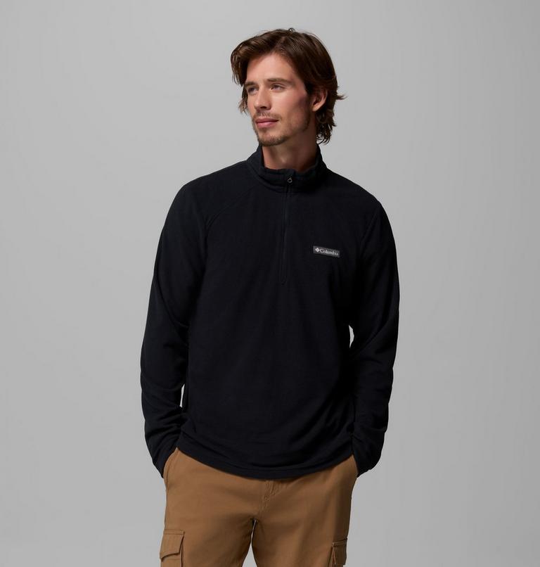 Men's Lake Aloha Half Zip Fleece Pullover, Color: Black, image 1