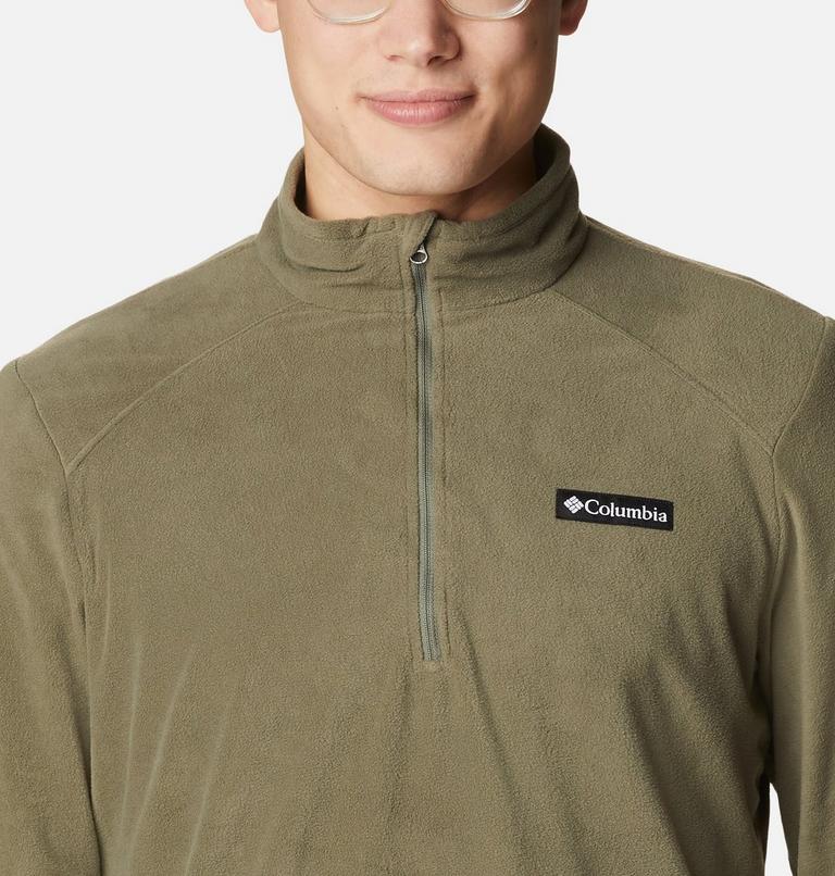 Men's Lake Aloha Half Zip Fleece Pullover, Color: Stone Green, image 4