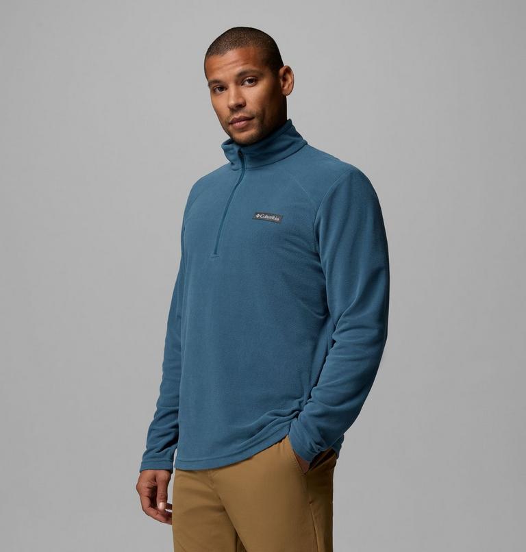 Men's Lake Aloha Half Zip Fleece, Color: Everblue, image 4
