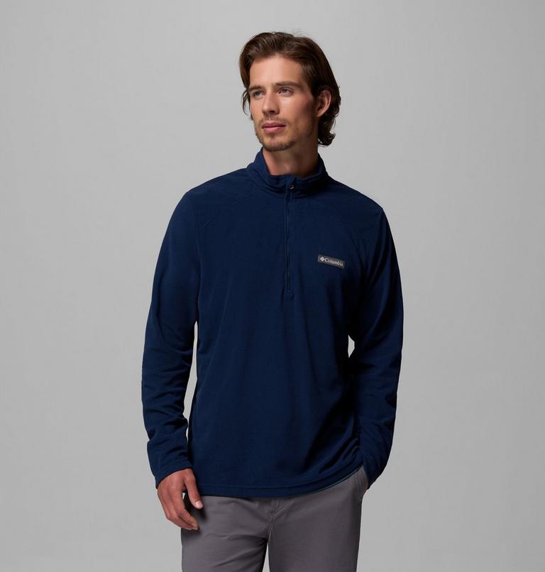 Men's Lake Aloha Half Zip Fleece Pullover, Color: Collegiate Navy, image 1