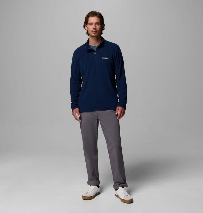Men's Lake Aloha Half Zip Fleece Pullover, Color: Collegiate Navy, image 2