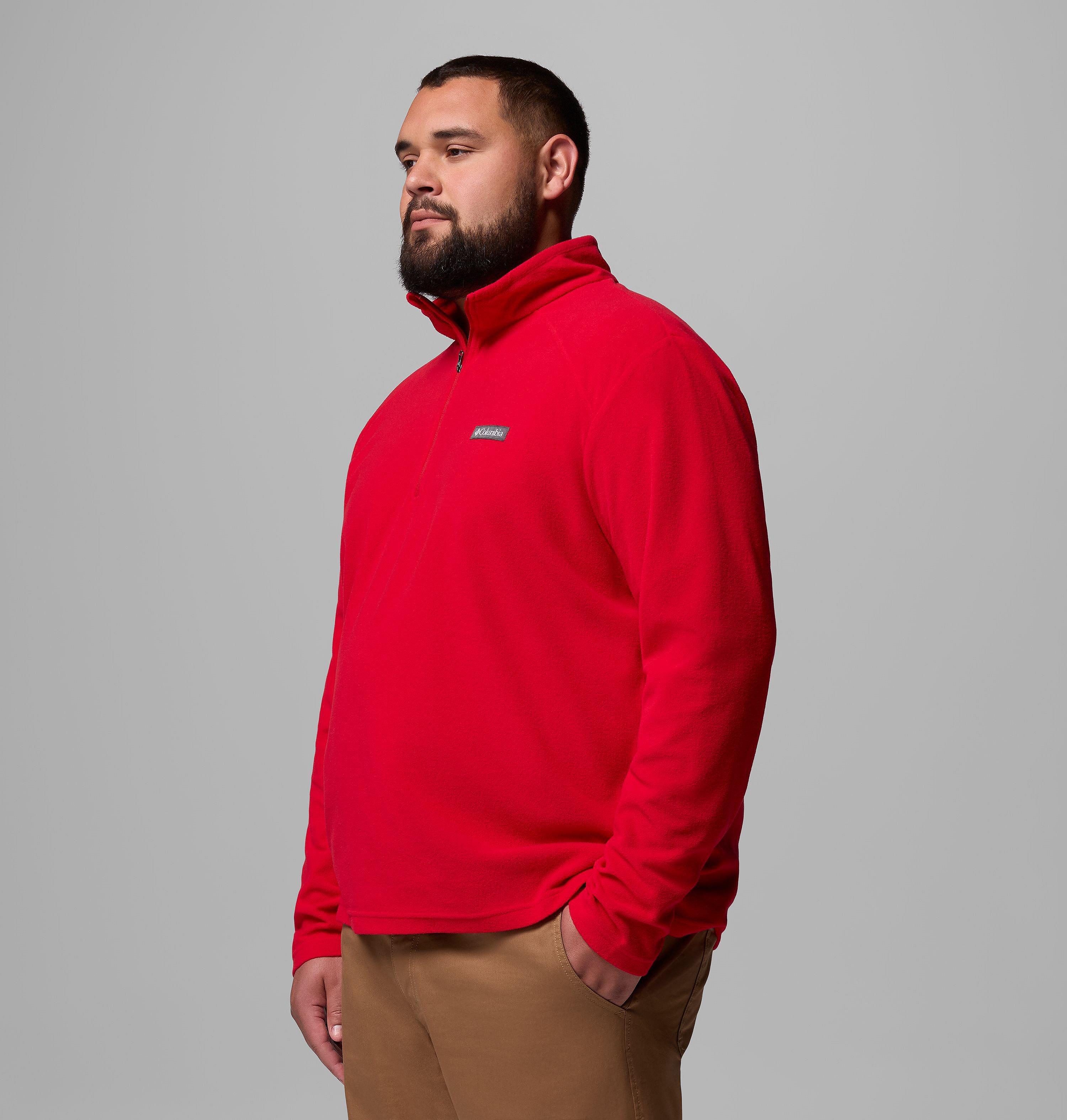 Men's Lake Aloha Half Zip Fleece Pullover - Big | 613 | 1X 4