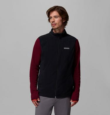 Men's Castle Dale Fleece Vest, Color: Black, image 1